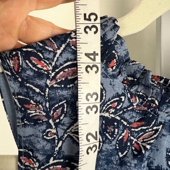 Lucky Brand Floral Sundress Size M CottageCore Country Picnics Whimsical - Picture 4 of 10